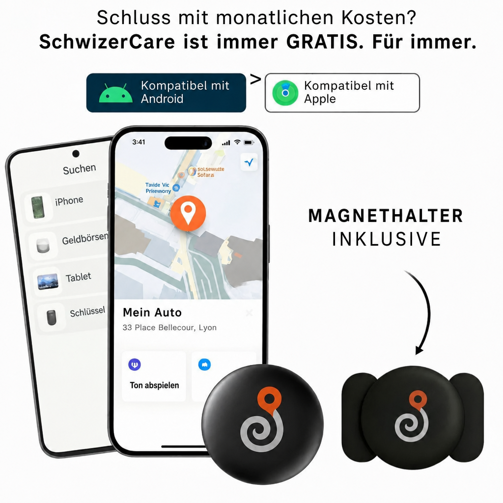 Belnoria GP90 | GPS-tracker zonder abonnement (Android/Apple)