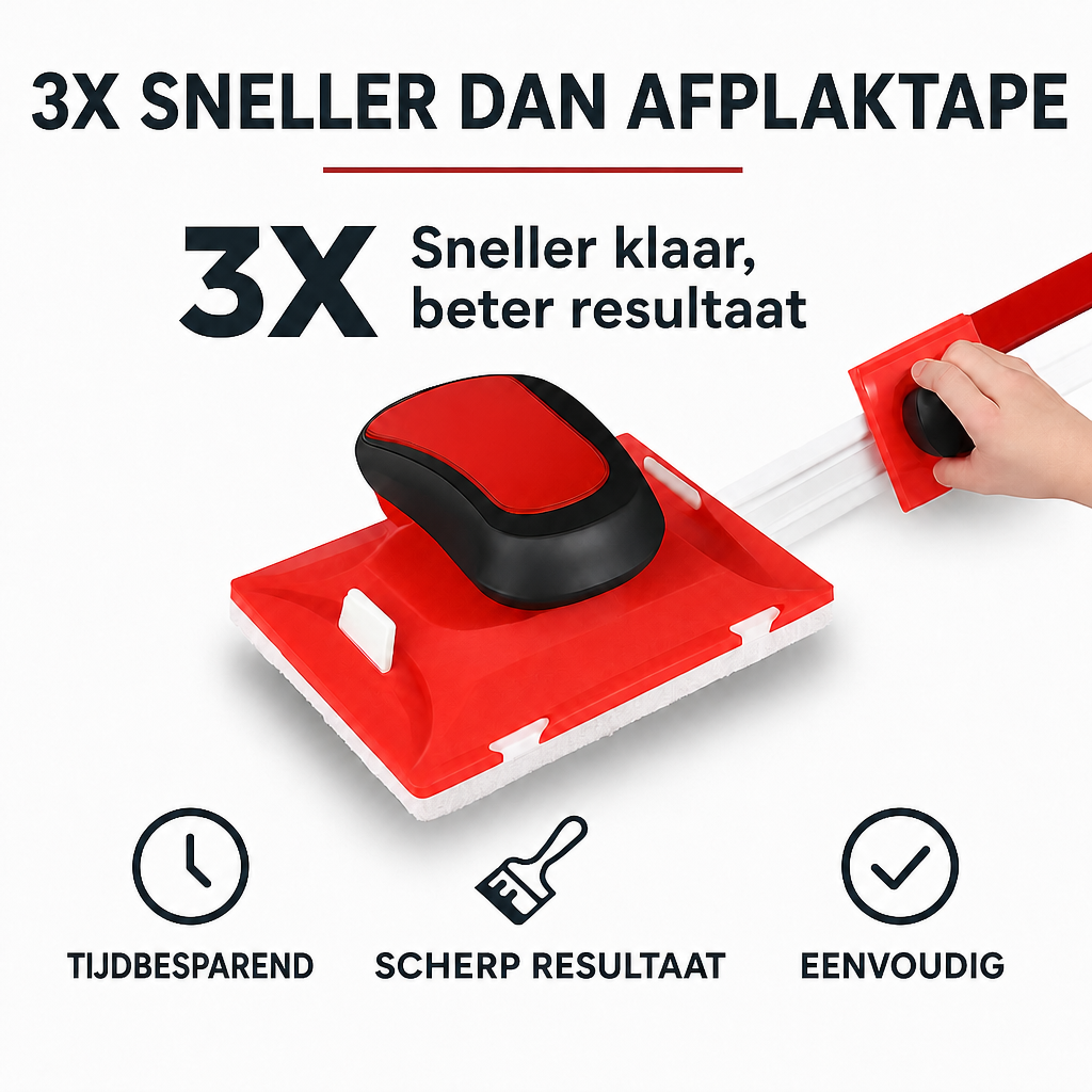 EdgeFlow Schilderhulp — scherpe randen zonder plakband