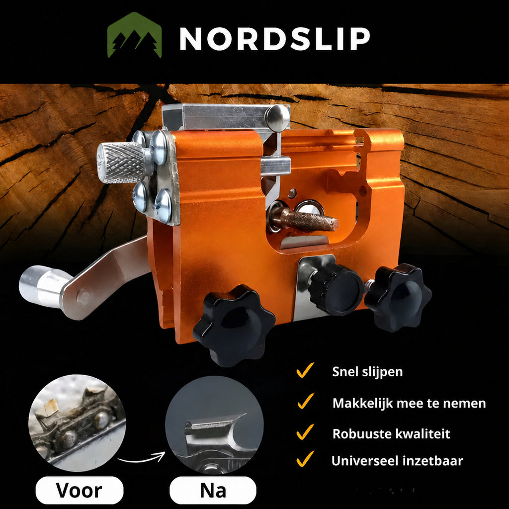 NordSlip – Kettingslijper voor de kettingzaag