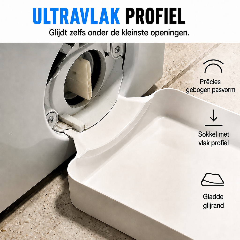 Druppelbak voor de wasmachine – vangt water van de afvoer op