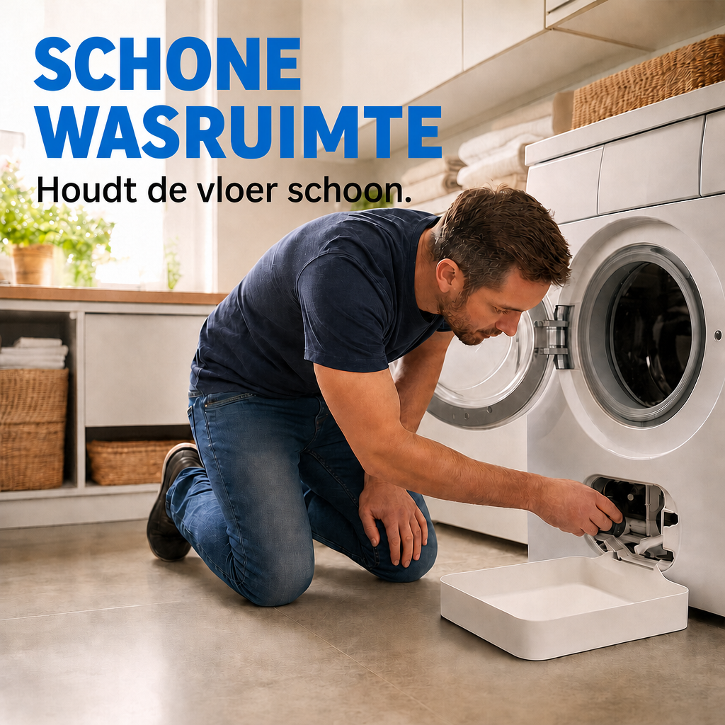 Druppelbak voor de wasmachine – vangt water van de afvoer op